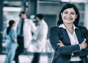 Smiling business woman
